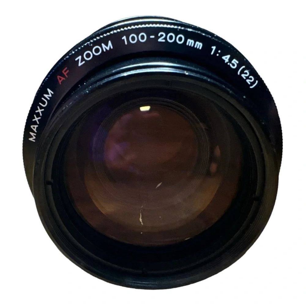 Minolta Maxxum 100-200mm f/4.5 A-Mount AF Zoom Lens 49mm Scratch on Lens